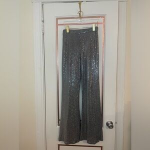 Akira Grey Sequin Pants